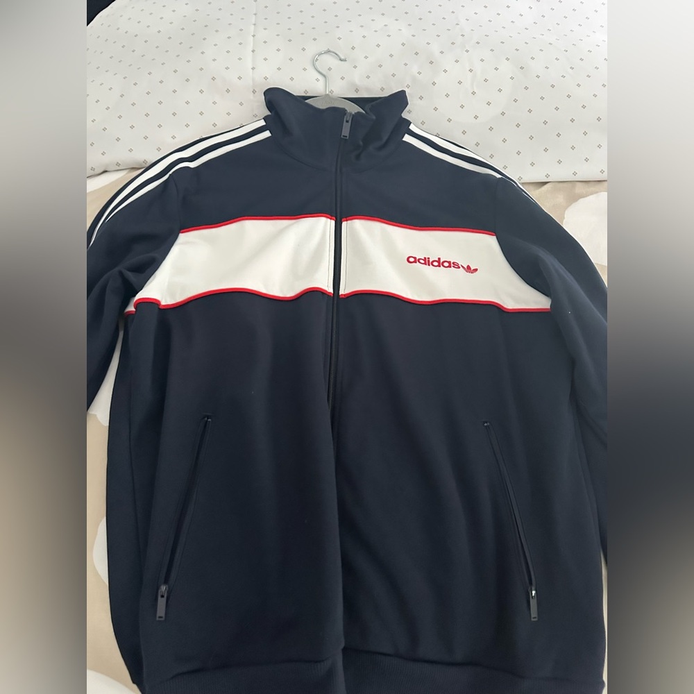 Adidas Originals Track Jacket Navy/White Red Piping Men’s XL